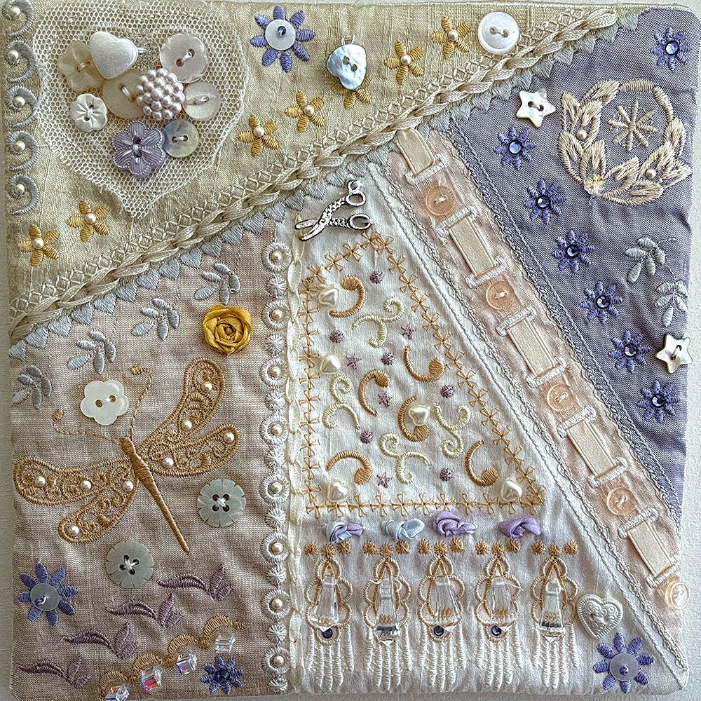 Romantic Crazy Quilt 1 by Graceful Embroidery